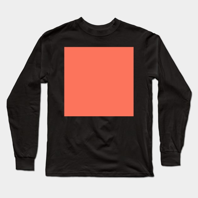 Muted Orange Long Sleeve T-Shirt by taoistviking